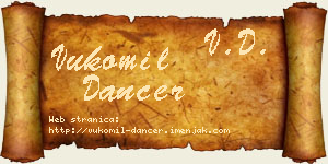 Vukomil Dancer vizit kartica